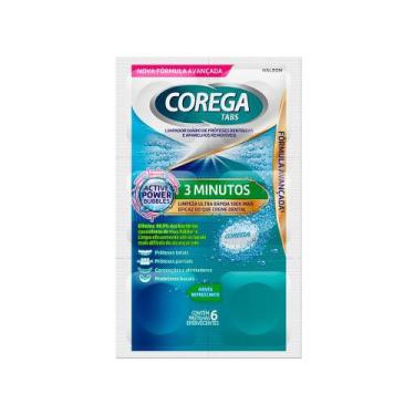 Imagem de Corega Tabs Limpador de Dentadura 3 Minutos com 6 Pastilhas Efervescen