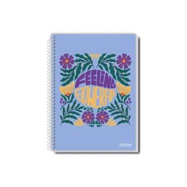 Imagem de Caderno Pauta Branca Uau - Espiral 96 Folhas 140x202mm -