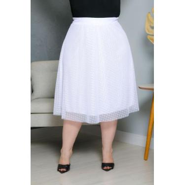 Imagem de Saia de Tule Poa Tendência Moda Feminina Plus Size P ao G4 - LKG MODAS