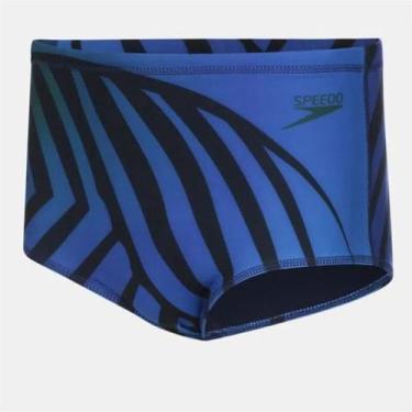 Imagem de Sunga Tradicional Speedo Fish 19758, Azul, EXTRA/EXTRA/GRANDE
