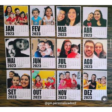Imagem de Calendário personalizado - .., vermelho
