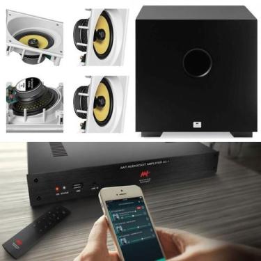 Imagem de Amplificador AAT AUDIOCAST AC-1 G2 + 4 CXS CI6SA + Subwoofer