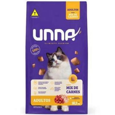 Imagem de Ração Seca Unna Mix de Carnes para Gatos Adultos 20kg