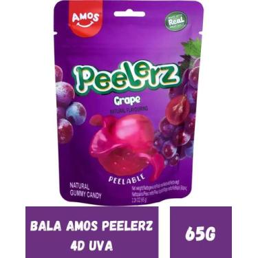 Imagem de Bala descascavel uva amos peelerz grape 65g