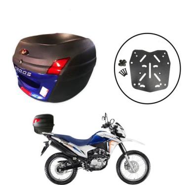 Imagem de Baú 34l Awa Proos + Sup Baú Superior Bros 150/160 2015+, Azul