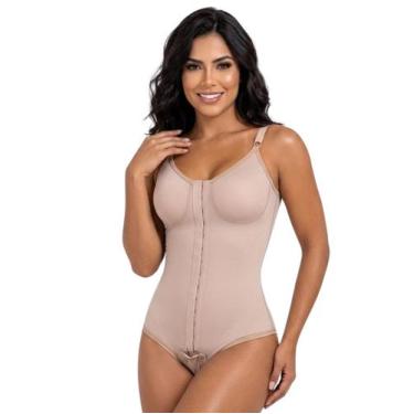 Imagem de Cinta Pós Cirúrgica Body Abdominoplastia Lipo New Form, G-46, Marrom