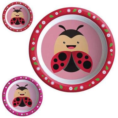 Imagem de Prato Infantil Melamina Estampa Joaninha - ART HOUSE