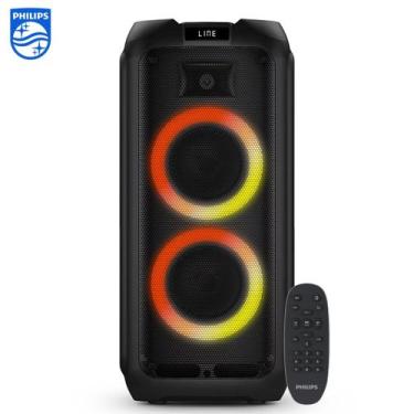 Imagem de Caixa de Som Philips Party Speaker 1300W Bluetooth LED Karaokê Bivolt 