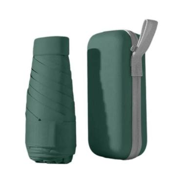 Imagem de Guarda-chuva Compacto Mini Para Mulheres, Leve, 5 Dobras, Proteção Con