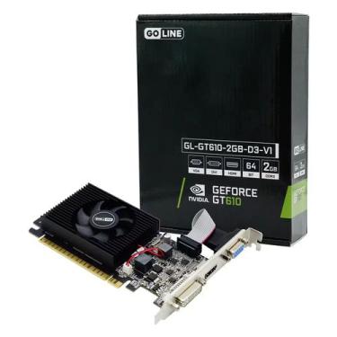 Imagem de Placa de Vídeo Goline NVIDIA GeForce GT-610 2GB DDR3