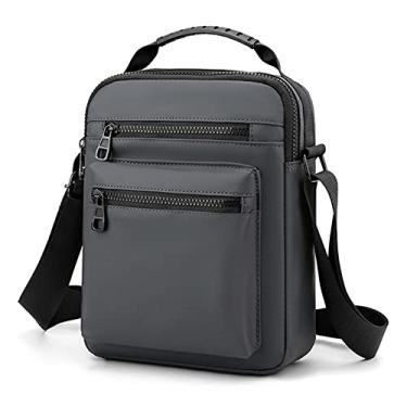 Imagem de Mala masculina bolsa de ombro única bolsa crossbody bolsa resistente ao desgaste Oxford bolsa de ombro com alça ajustável
