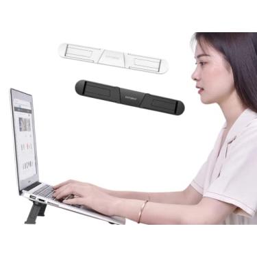 Imagem de Suporte Ultra Fino para Notebook Laptop Macbook 2 posição Cor:Preto