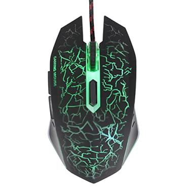 Imagem de Mouse de computador com fio, mouse para jogos com fio de grande compatibilidade Peso leve para XP para Vista(Preto)