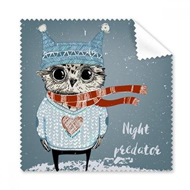 Imagem de Pano de limpeza noturno de coruja para o inverno, 5 peças