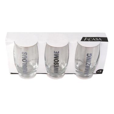 Imagem de Jogo de Copos Salto com 3 Peças 280ml - A/CASA