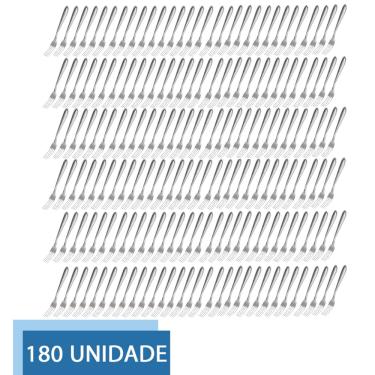 Imagem de Conjunto De Garfos 180Peças Talheres Polido Restaurante Bar