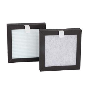 Imagem de rede de filtro de núcleo duplo filtrada purificador de ar,Substituição do filtro de ar, rede de filtro de núcleo de limpeza de purificador de íon negativo para Nobico J020/J021