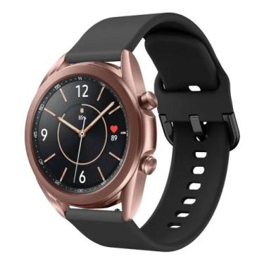 Imagem de Pulseiras Silicone Para Galaxy Watch 3 41mm - Preto - T-Shirck