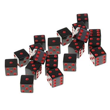 Imagem de Newmind Dados pontilhados de plástico de 6 lados para participar RPG - Pacote com 20