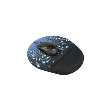 Imagem de Mousepad Com Apoio Ergonômico Para Pulso Modelo Luxo - Reliza
