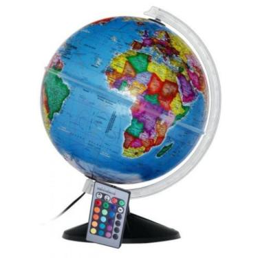 Imagem de Globo Terrestre 30Cm Prisma Politico Led Base Preta-310450