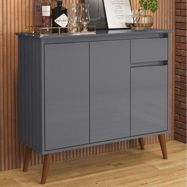 Imagem de Aparador Buffet Sala Veneza EJ Retrô Cinza