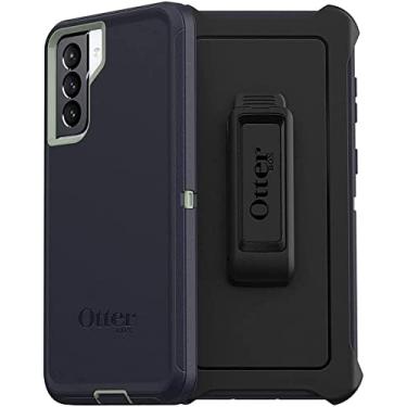 Imagem de OtterBox Capa e clipe de cinto/suporte da série Defender para Galaxy S21 Plus 5G - Embalagem não varejo - Azul universitário