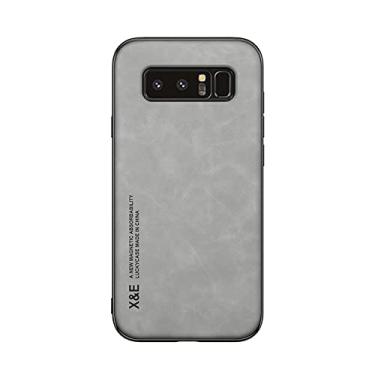 Imagem de Kepuch Silklike Capa para Samsung Galaxy Note 8 - Case Placa de Metal Embutida para Samsung Galaxy Note 8 - Cinza