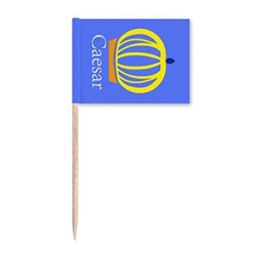 Imagem de Caesar Roman Emperor Déspoto Tirania Marcador de palito de dente Topper Decoração de festa