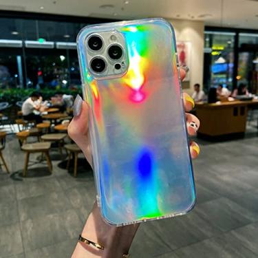 Imagem de Capa quadrada de cor fluorescente de néon laser para iphone 13 11 12 pro max xr xs x 6s 7 8 plus se2 mini capa macia de borracha brilhante, prata, para iphone xs max