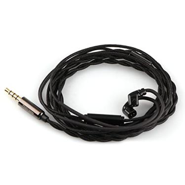 Imagem de Linsoul Tripowin Zombur in Ear Monitor Cable, 4N High Purity OFC Cabo livre de oxigênio HiFi com fio IEM Cable, camada externa de fio de algodão, conector de áudio de 3,5 mm para músico audiófilo (com
