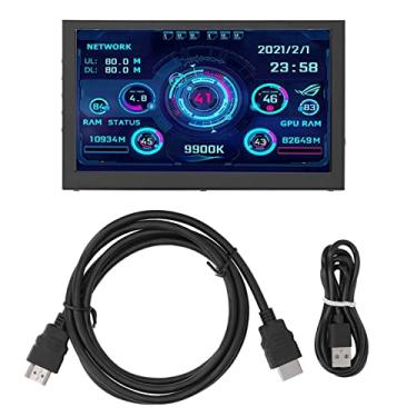 Imagem de Monitor de computador externo Monitor de computador Tela de exibição secundária de 7 polegadas para computador PC laptop