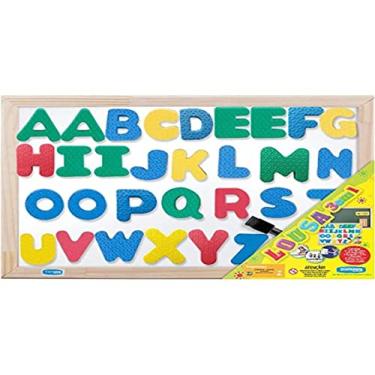 Imagem de Lousa Infantil, Cortiarte, 3 em 1, Magnética, Branca e Verde, 40x30 cm