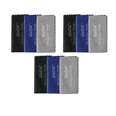Imagem de Conjunto VIVITAR com 3 Kits de Pano em microfibra para limpeza de telas LCD