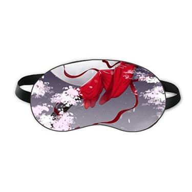 Imagem de Capa de sombra, lua vermelha, estilo chinês, aquarela, dormir, olho, macio, para noite