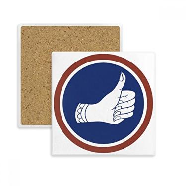 Imagem de Reino da Tailândia Bangkok Polegar Bom Quadrado Porta-copos Porta-copos Porta-copos Pedra de isolamento