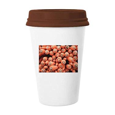 Imagem de Caneca de fotografia de cenouras vagetáveis frescas caneca de cerâmica para copo de café