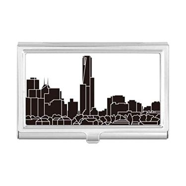 Imagem de Carteira de bolso com desenho de arranha-céus da cidade da Austrália, porta-cartões