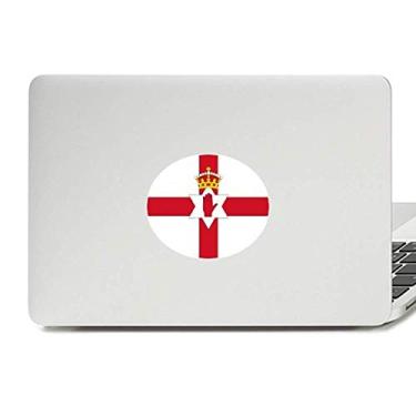 Imagem de Adesivo de notebook com emblema de vinil da Irlanda do Norte com bandeira nacional da Europa