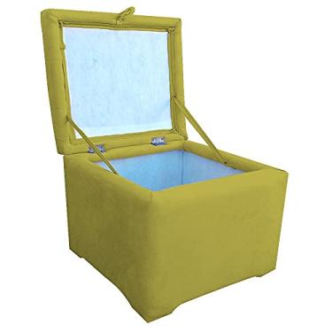 Imagem de PUFF DADO BAU SUITE GUARDA VOLUMES 45X45X45 CM Amarelo