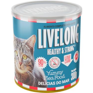 Imagem de Alimento Natural Livelong Delícias do Mar para Gatos - 300 g