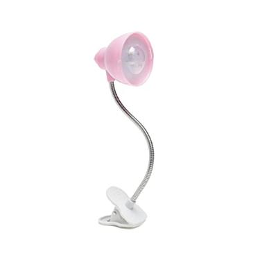 Imagem de Mini Luminária Rosa de Leitura com Grampo Ajustável LED