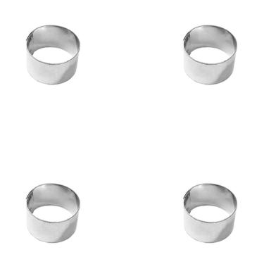 Imagem de Jogo Cortador de Biscoito Redondo com 4 Peças em Inox