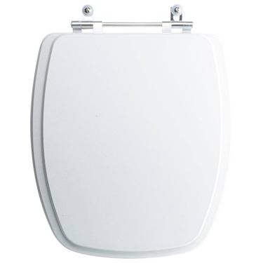 Imagem de Assento Sanitário Tampa de Vaso Branco MDF Laqueado Laguna para bacia Hervy