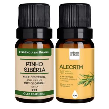 Imagem de Kit Óleo Essencial Pinho Sibéria + Óleo Vegetal Alecrim 10ml