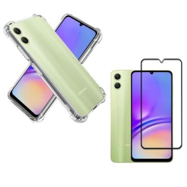 Imagem de Capa Capinha Anti Impacto + Película 9D Cerâmica Compatível Com Samsung Galaxy A05 - (Hard Glass Store)