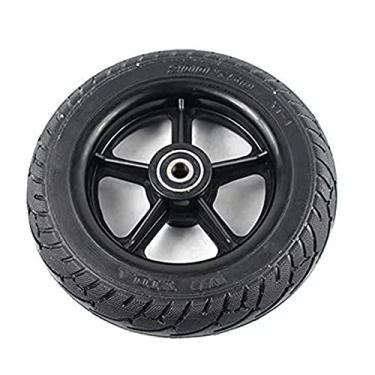 Imagem de Rodas de substituição para scooter, rodas de 20,32 cm, pneus sólidos, rodas 200x50, cubo de roda elétrica, pneus não pneumáticos para scooter elétrico (preto, 20,32 cm)