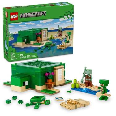 Imagem de LEGO Set Minecraft 21254 A Casa de Praia Tartaruga 234 peças
