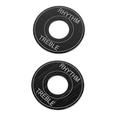 Imagem de Placa de Anel para Interruptor de Guitarra, Junta de Interruptor de Engrenagem de Guitarra, Junta Eletrônica de Interruptor de Guitarra Elétrica (Preto)