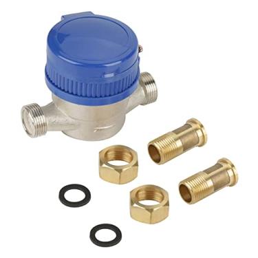 Imagem de MUNEFE Medidor de ¨¢gua fria de 15 mm, interruptor de fluxo de ¨¢gua, caixa de medidor de ¨¢gua para medir com precis?o o consumo de ¨¢gua no jardim ou em casa